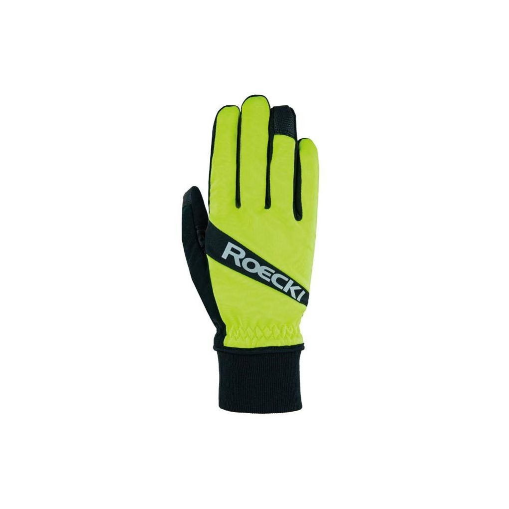 Gants Roeckl Rofan Windproof neon jaune