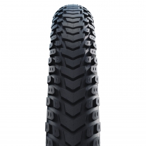 CUBIERTA SCHWALBE MARATHON MONDIAL PERF, RACEGUARD 28X1.60 NEGRO REFLECTANTE