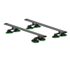 Pro CrossBar Roof Rack Black Treefrog 8 ventosas