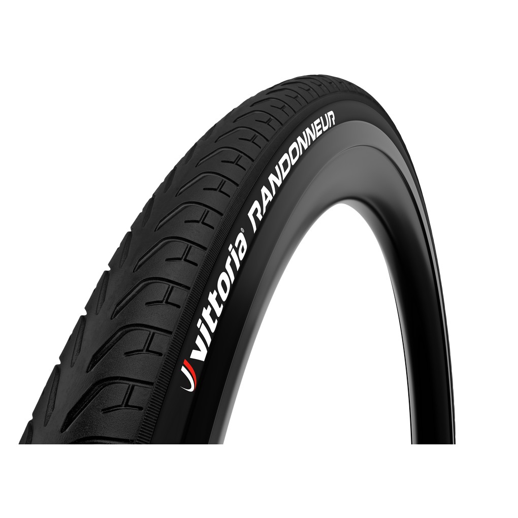 Cubierta Urban Vittoria Randonneur Tech 700x40c rigida Negro refl G2.0