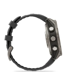 Garmin Fenix 8 Pro - 47mm Amoled Sapphire, titanio con correa de silicona en negro/gris