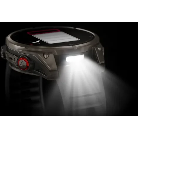 Garmin Fenix 8 Pro - 47mm Amoled Sapphire, titanio con correa de silicona en negro/gris