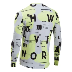 Maillot Northwave manga larga BOMB TYPE Amarillo-Gris Claro