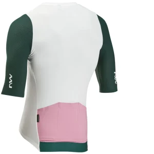 Maillot Northwave manga corta EXTREME EVO Blanco-Petrol