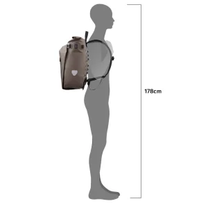 Mochila Ortlieb VARIO QL2.1 20L Marrón Oscuro