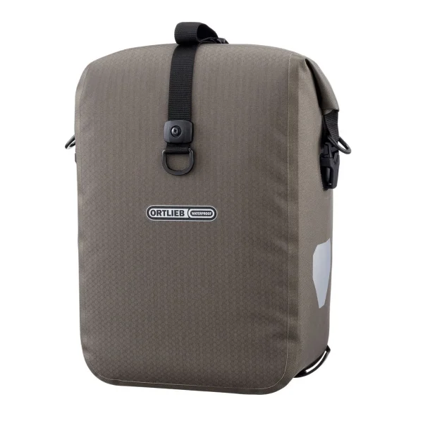 Alforja Ortlieb GRAVEL-PACK QL3.1 Individual 14,5L. sin kit de montaje Marrón