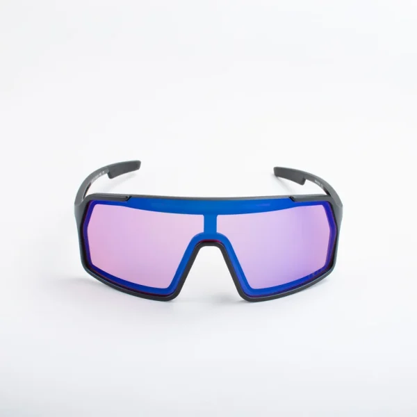 Gafas Deportivas Out Of Bot 3 Hybrid Negro Lente IRID Azul