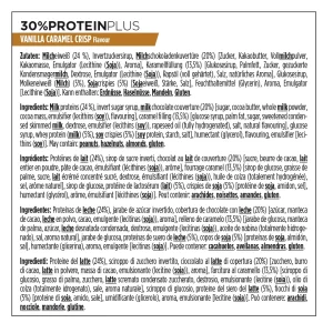 Barrita PowerBar ProteinPlus 30% Vainilla Caramelo Crisp 15 unidades