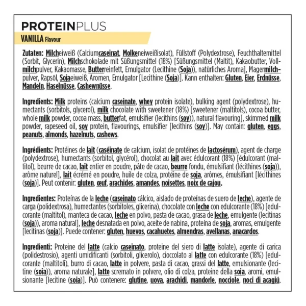 Barrita PowerBar ProteinPlus Low Sugar Vainilla 30 unidades