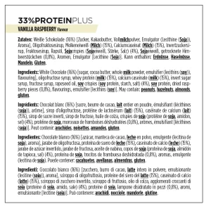 BarritaPowerBar ProteinPlus 33% Vainilla Frambuesa 10 unidades