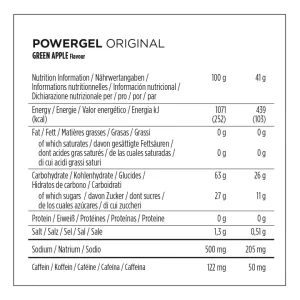 PowerBar PowerGel Manzana Verde Cafeína 1 unidad suelta
