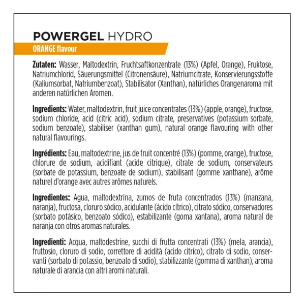 PowerBar PowerGel Hydro Naranja 1 unidad suelta
