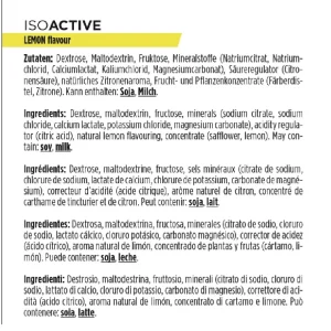 PowerBar Bote IsoActive Limón Caja de 6x600gr