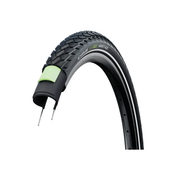 Cubierta Schwalbe MARATHON Perf GreenGuard Twin 28x1.25 700x32 Reflectante