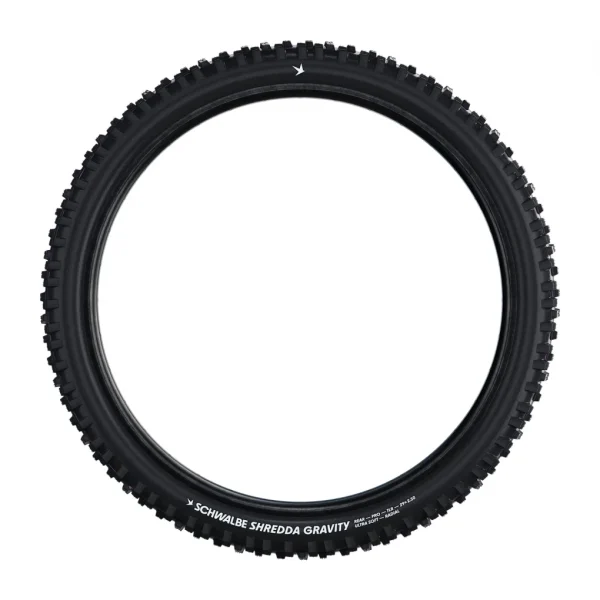 Cubierta Schwalbe SHREDDA REAR Evo, GRAVITY PRO, TLR 27.5x2.50 Negro