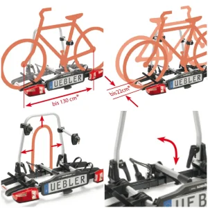 Portabicicletas Plegable Uebler F14 para 1 Bicicleta