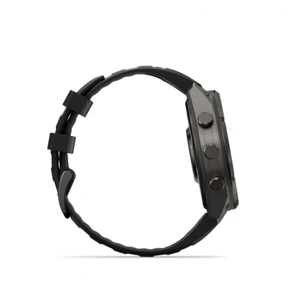 Garmin Fenix 9 Pro – inReach, 47mm Amoled Titanio revesti. de DLC gris carbon correa silicona negro