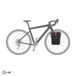 Alforjas Ortlieb Gravel Pack QL2.2 Individual 14,5l. Negro Mate