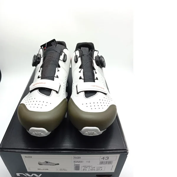 Zapatillas Northwave Razer Gris Claro - Verde Forest