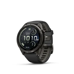 Garmin Fenix 9 Pro – inReach, 43mm Amoled Titanio revesti. de DLC gris carbon correa silicona negro