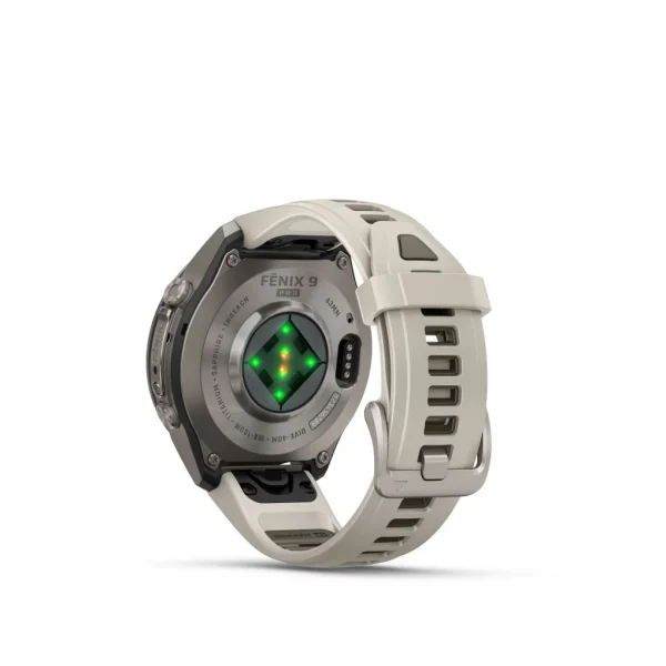 Garmin Fenix 9 Pro – inReach, 43mm Amoled Titanio correa silicona blanco