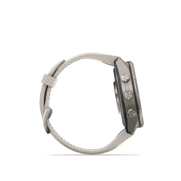Garmin Fenix 9 Pro – inReach, 43mm Amoled Titanio correa silicona blanco