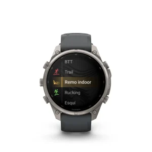 Garmin Fenix 9 Pro – inReach, 47mm Amoled Titanio correa silicona gris