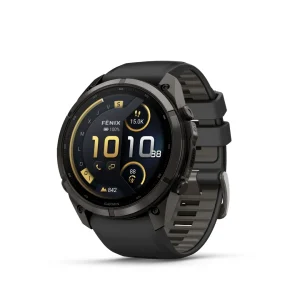 Garmin Fenix 9 Pro – inReach, 51mm Amoled Titanio revesti. de DLC gris carbon correa silicona negro