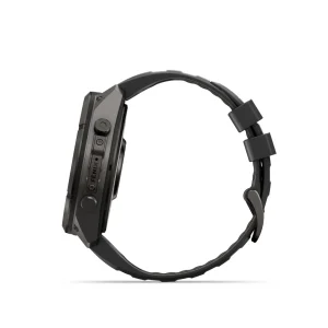 Garmin Fenix 9 Pro – inReach, 51mm Amoled Titanio revesti. de DLC gris carbon correa silicona negro