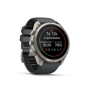 Garmin Fenix 9 Pro – inReach, 51mm Amoled Titanio correa silicona gris