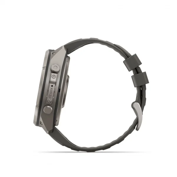 Fenix 9 Pro – inReach, Solar, 51mm Titanio correa silicona gris